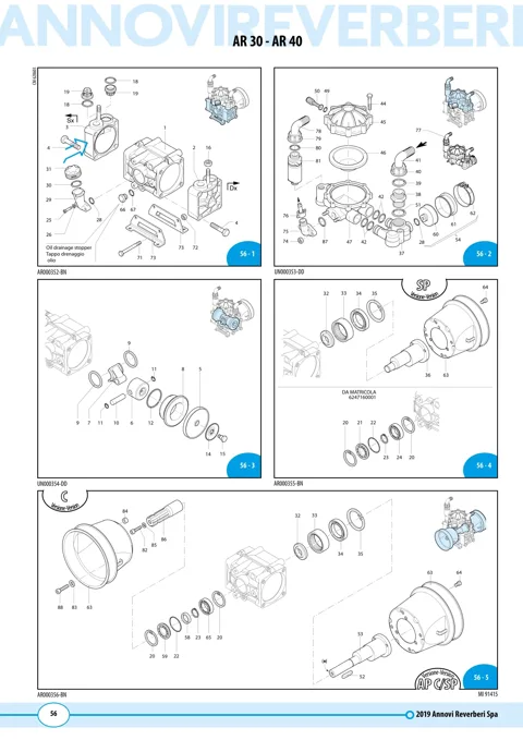 Plano de Bomba AR 30 / AR 40