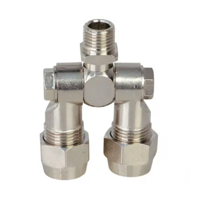SURTIDOR ARTICULADO DOBLE 1/4 M (BRONCE)