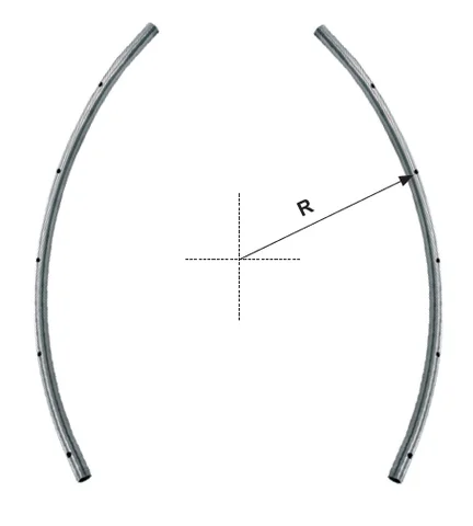PAR DE ARCO 1/2 INOX TURBO 800-900 MM