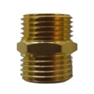 NIPLE 1/2 HE X 1/2 HE (BRONCE)