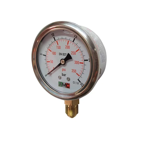 MANOMETRO GLICERINA 0-25 BAR INOX