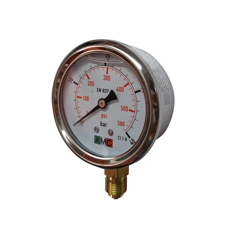 MANOMETRO GLICERINA 0-40 BAR INOX